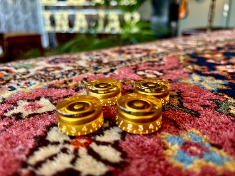 1953 1954 1955 Gibson Les Paul Speed Knobs barrel Gold Goldtop image 1