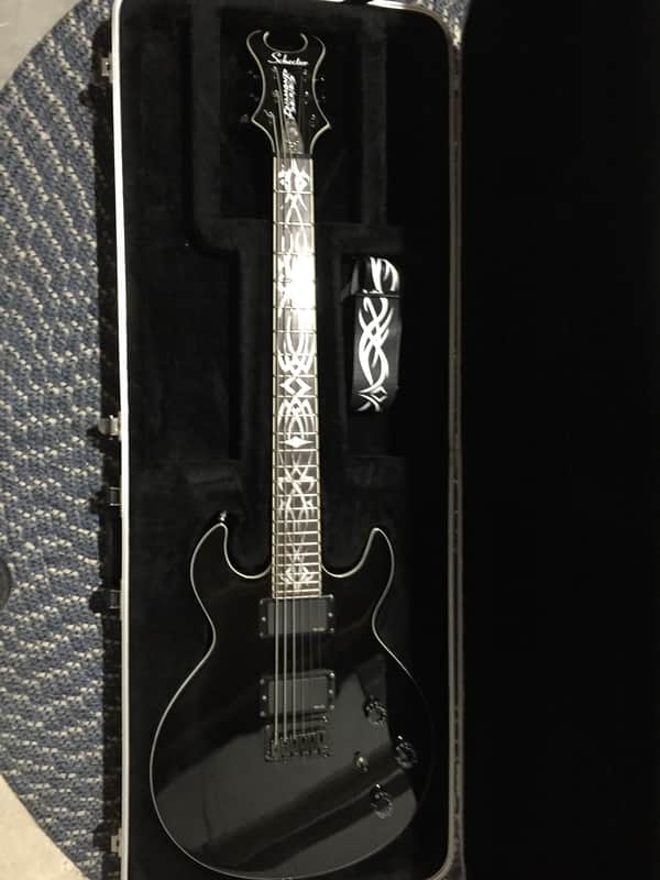 Schecter Devil Tribal Black | Reverb