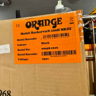 Orange Amplification SUPER STACK ROCKERVERB 100 H & PPC412 Cabinet 4x12” Made in UK image 12