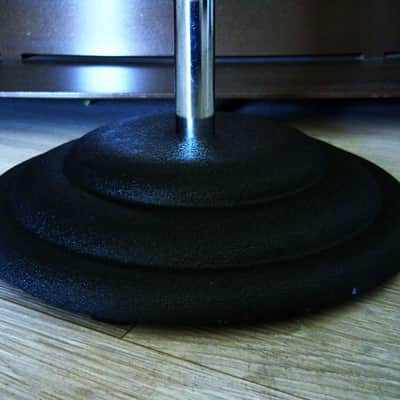 Vintage RARE 1950's Snyder microphone floor stand cast iron Shure Electro Voice Atlas MS10C # 1 image 6