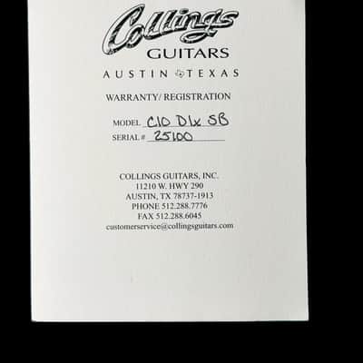 2015 Collings C10 Deluxe with Rosewood Back & Sides w LR Baggs ~ Western Sunburst image 9