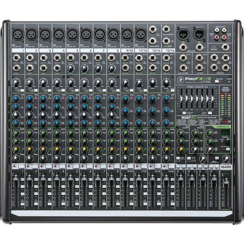 マッキーアナログミキサー ＰＲＯ ＦＸ16Ｖ2 中古品 Mackie ProFX16v2 16-Channel 4-Bus Effects Mixer | Reverb