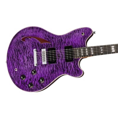 EVH SA-126 Special QM EB Transparent Purple - Electric Guitar image 4