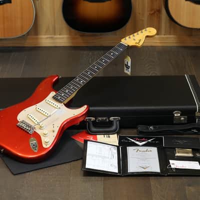 Minty! 2018 Fender Custom Shop Limited Edition Big Head Stratocaster Electric Guitar Aged Candy Apple Red + COA OHSC