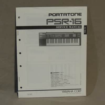 Yamaha Portatone PSR-16 Service Manual [Three Wave Music]