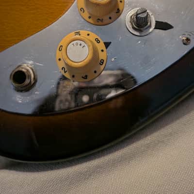 Teisco/Audition 3-Pickup Guitar Vintage 1960s MIJ Sunburst/Mac DeMarco Style image 21