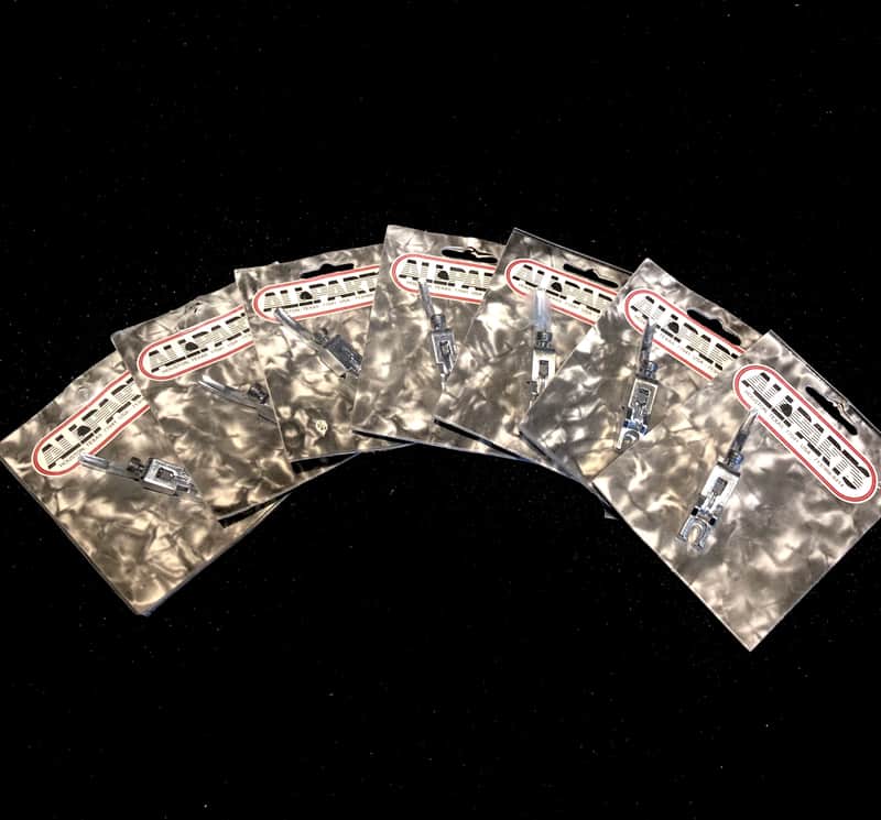 **BATCH OF 7** Allparts Medium Saddles for Low Profile Locking Tremolo BP-2298-010 Chrome image 1