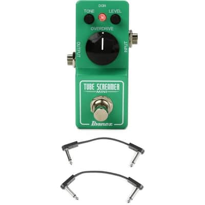 Ibanez Tube Screamer Mini Pedal with 3 Patch Cables image 2