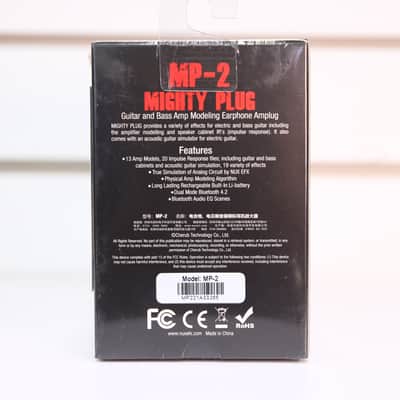NuX MP-2 Mighty Plug Headphone Preamp with Amp Modeling - Black image 2