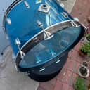 Vintage Ludwig 14x24" Vistalite Acrylic Bass Drum 1970s - Blue