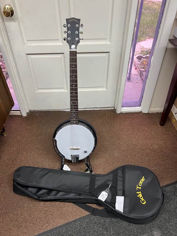 GOLD TONE AC-6+ ELECTRIC 6-string Composite Resonator BANJITAR banjo GUITAR w/ BAG image 1