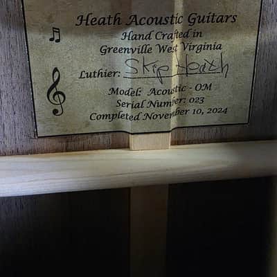 Heath Acoustic Guitars OM 2024 - Natural image 8