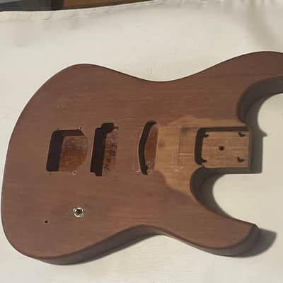 Custom Made 6 String Mahogany Electric Guitar Body 25.5 Scale Length Kahler Ready image 2