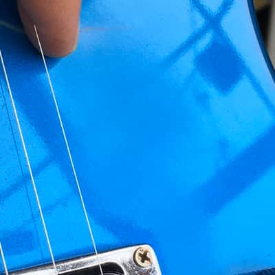 1987 BC Rich double neck Assassin ST-III Blue with lightning bolt graphics image 7