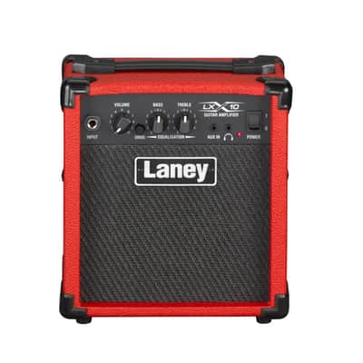 Laney 10 Watt Guitar Combo Amplifier w/ 5” Woofer - Red - LX10-RED image 1