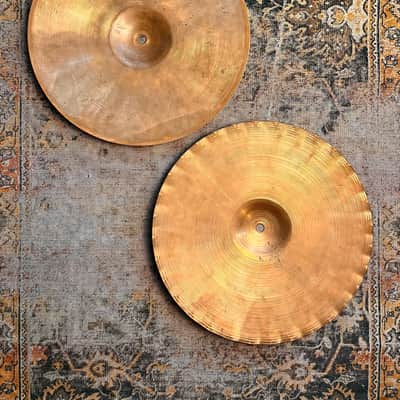 VINTAGE PAISTE 2002 SOUND EDGE Hihats 14” 1010 1004 g ICONIC! CRISP & DRY! Don’t Pay $550! image 2