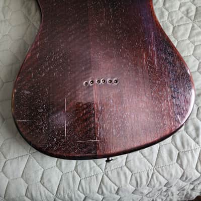 1981 Ibanez Blazer  string thru Brown with gigbag image 20