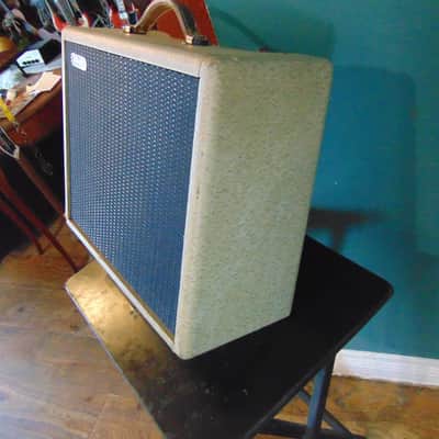 FENDER WHITE / PRINCETON GUITAR AMP 1962 - GREY image 3