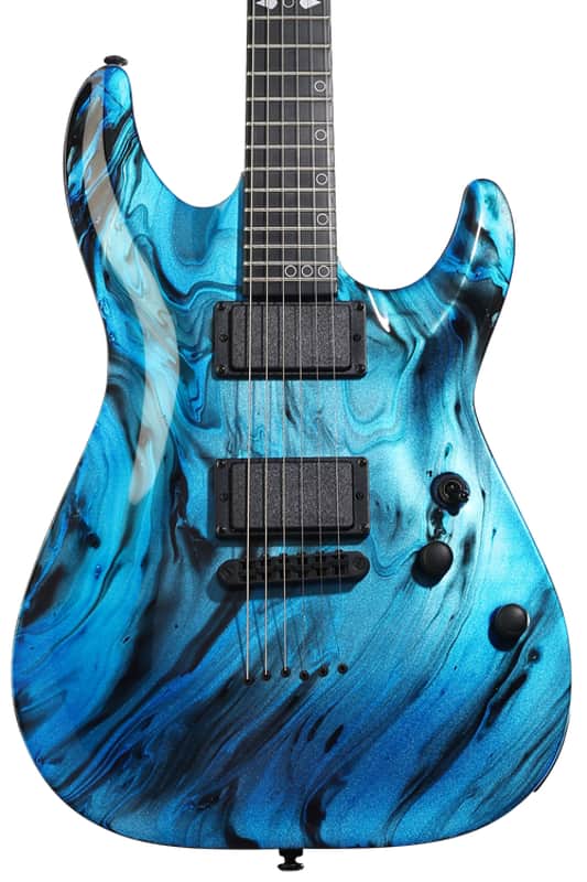 Schecter C-1 Hydro Dip Electric Guitar - Midnight Tide
