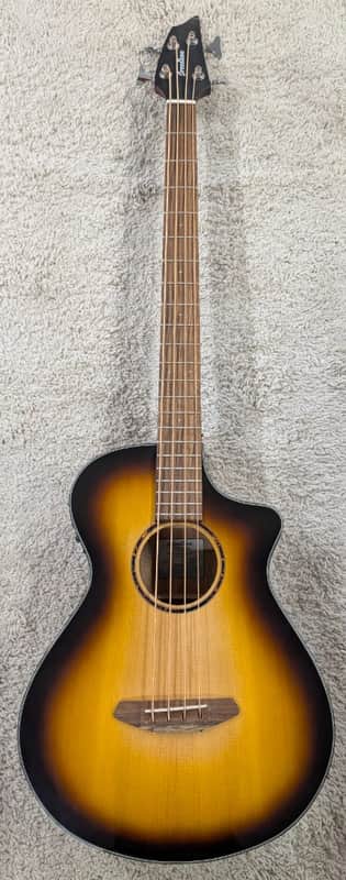 Breedlove ECO Discovery S Concert Edgeburst CE Acoustic Electric Bass Guitar image 1