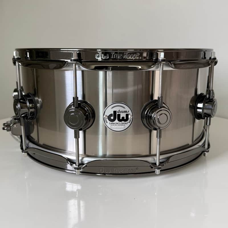 Rare DW Collector's Series 6.5x14” Black Ti Titanium Metal Snare Drum image 1