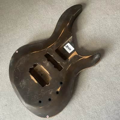 Vintage Brown 4 String Bass Solid Body DIY Project image 2