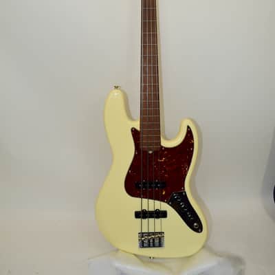 2021 Fender American Professional II Jazz Bass Fretless, Rosewood Fingerboard, Olympic White w/ Case image 2