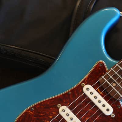 2020 Mario Martin S-Type Madagascar Roasted Neck Electric Guitar Deep Lake Placid Blue Factory Relic + COA OGB image 3