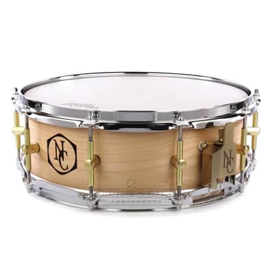 Noble & Cooley Solid Shell Classic Maple Snare Drum 14x5 Natural Oil image 1