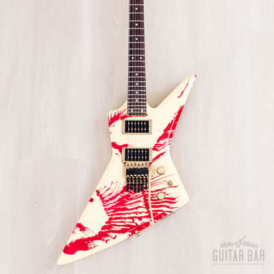 1984 Aria Pro II ZZ Custom Bloody White w/ Gold Hardware & Floyd, Japan Matsumoku image 2