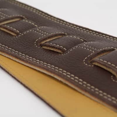 Harvest Fine Leather Premium Brown Glove Nappa Long Bass Strap image 10
