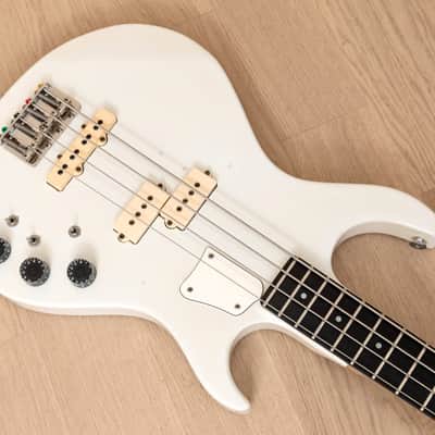 1981 Kramer DMZ 5000 Vintage Aluminum Neck PJ Bass, White image 8