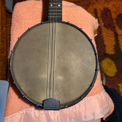 Vintage 1920s–30s Banjo Ukulele / Banjolele – Prewar Chicago Made – Grover Pat. Tailpiece – Original Skin Head - COOL! image 17
