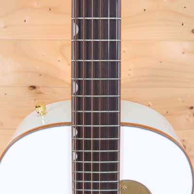 Gretsch G5021WPE Rancher Penguin Parlor Acoustic/Electric Guitar - White image 8