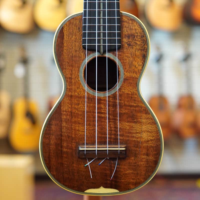 Martin Style 3K All-Koa Soprano Ukulele Early 1920s w/Hard Case image 1