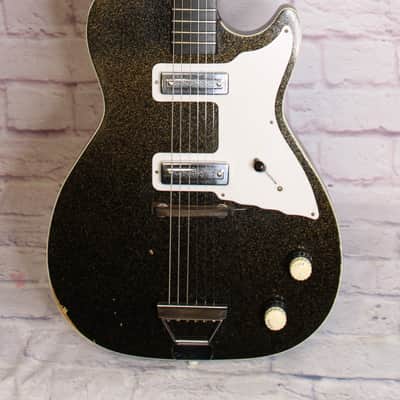 Vintage 1960 Harmony Alden H46 Stratotone Mars- Gold Sparkle - 2 Dearmond - RARE 👀 image 1