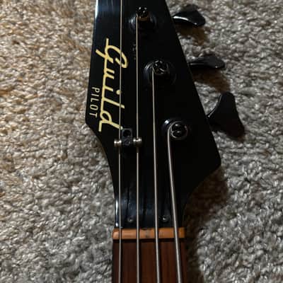 Rare one of a kind left handed 1987 Guild Pilot green sunrise bass image 6