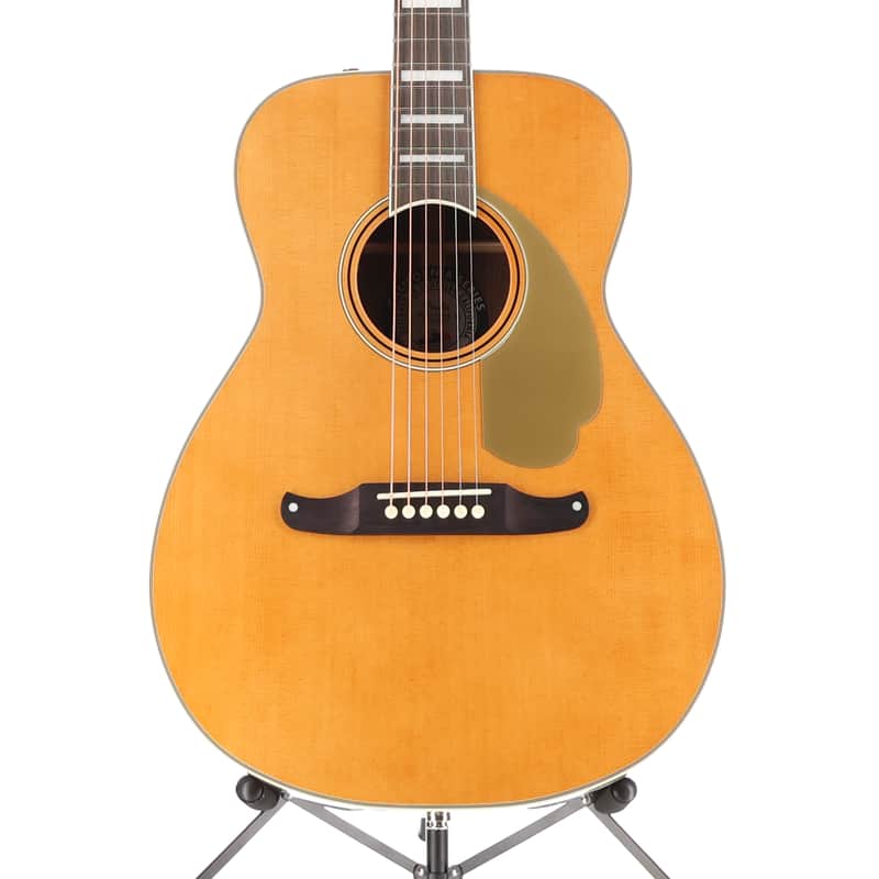 Fender California Vintage Malibu AE Guitar WC Gold Pickguard, Aged Natural (P) (08097) image 1