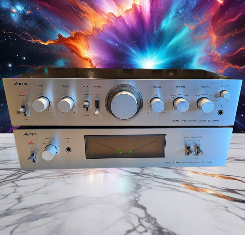 Toshiba AUREX SC-335 MK II Amp & Toshiba SY-335 MK II Preamp FULL FRESH SERVICE!