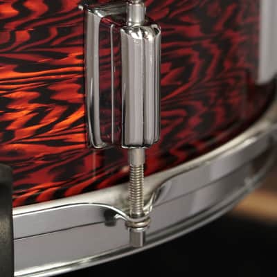 Rogers 5x14" Dynasonic Wood Snare Drum - 1960s Red Onyx image 8