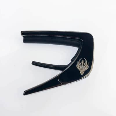 Thalia Premium Series Guitar Capo - Black Dragon Scales, Black Chrome image 3