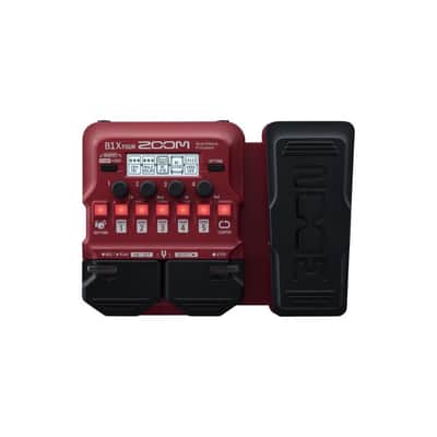 Zoom B1X Four Multi-Effects Processor with Expression Pedal for Electric Bass Guitar image 2
