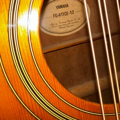 Yamaha FG411CE-12 - Natural image 2