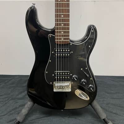 Used Squier FSR Bullet Strat Stratocaster Electric Guitar HH Black 2010 image 7