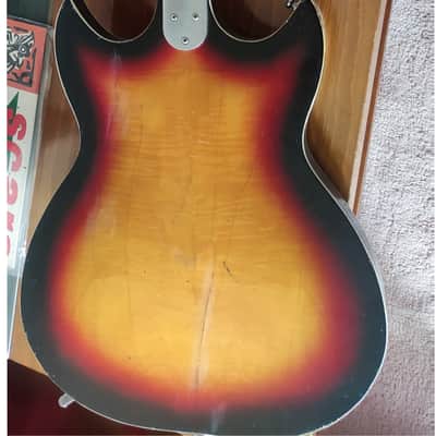 Ibanez Hollowbody 3 single coil pickups late 60's - sunburst brown image 2