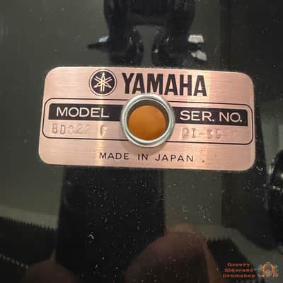 Yamaha 8000 Tour Custom 22,12,13,16 Drum Kit 1989 - Solid Black image 12