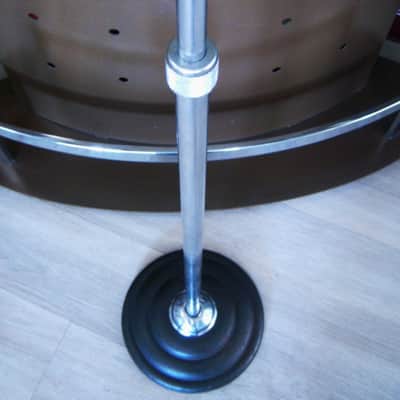 Vintage RARE 1950's Snyder microphone floor stand cast iron Shure Electro Voice Atlas MS10C # 2 image 3