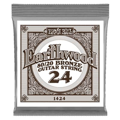 Ernie Ball .024 Earthwood 80/20 Bronze Guitar Strings 6 Pack image 2