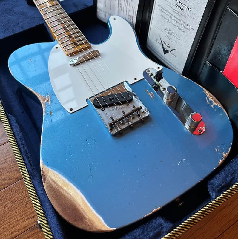 2025 Fender Custom Shop ‘58 Telecaster Heavy Relic Limited Edition - Aged Lake Placid Blue