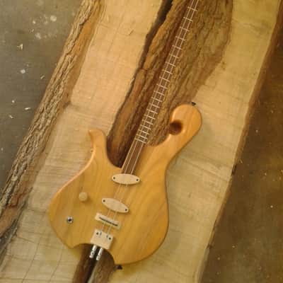 Headless 2 string bass guitar. L/H. Free shipping! image 1